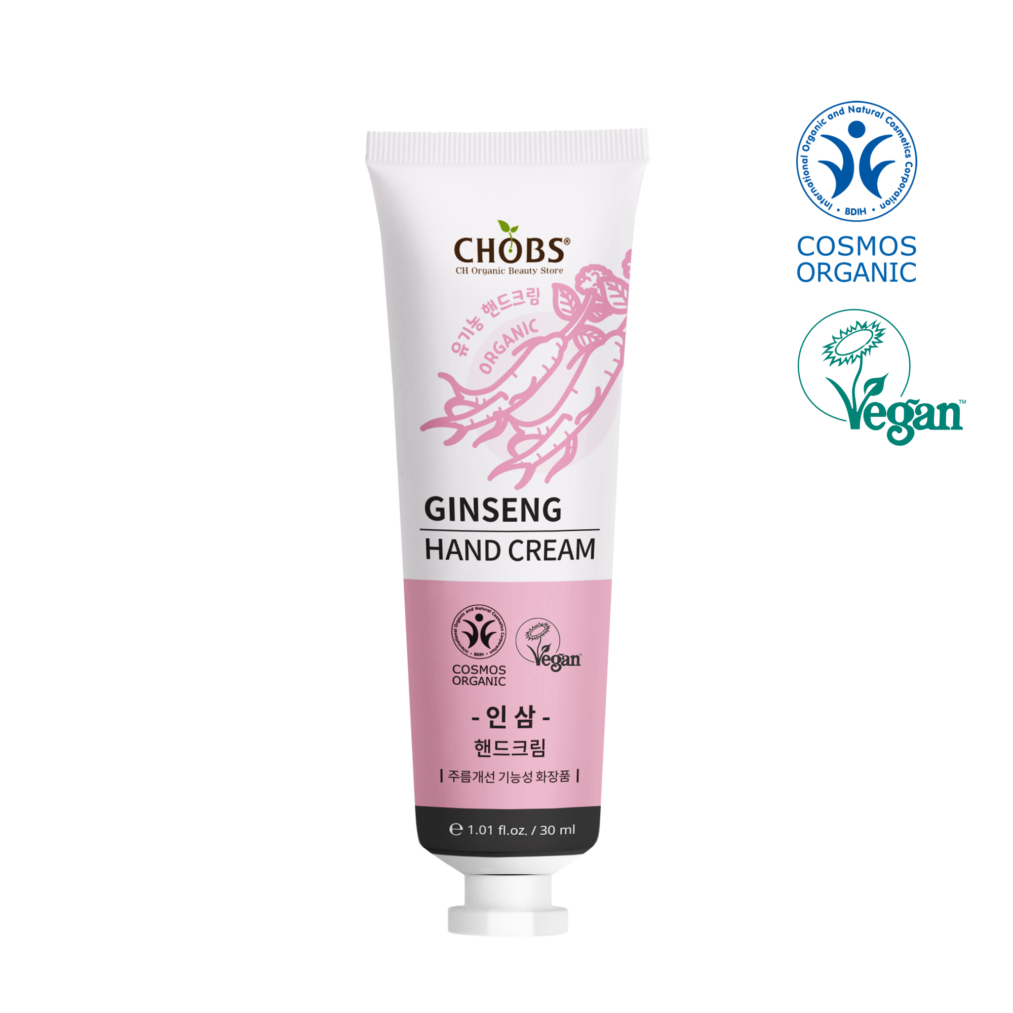 CHOBS()  ڵũ λ 30ml
 CHOBS Hand Cream Ginseng 30ml