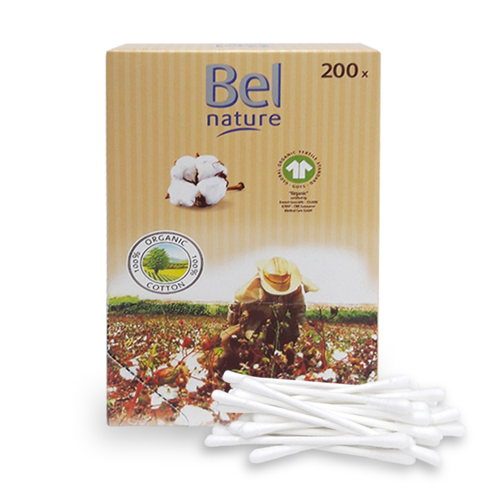  ó   (200) (200ea)
 Bel Nature Cotton Buds (200pcs)