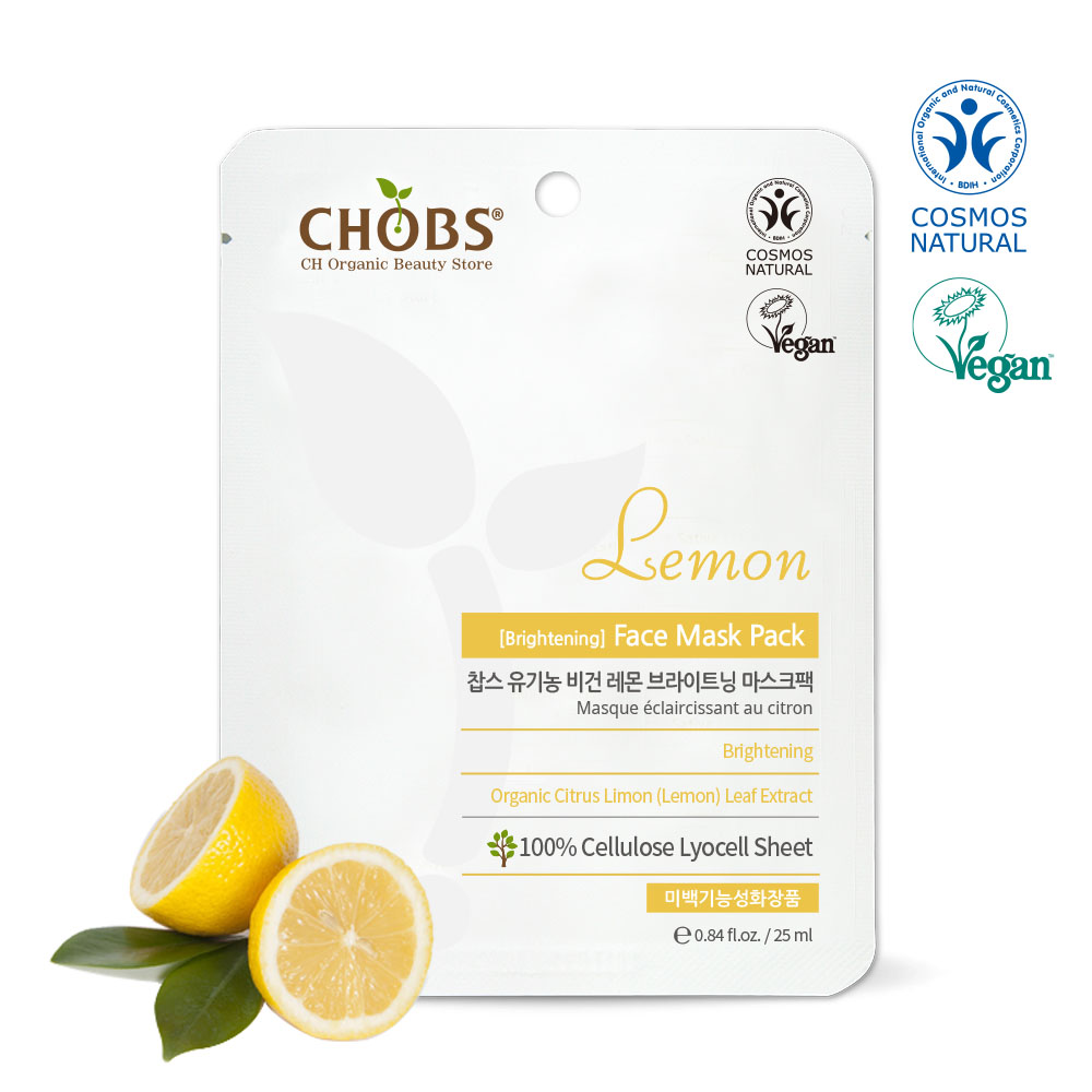 [BDIH]CHOBS()    Ʈ׸ũ 25ml(̰/̹ɼ) (25ml)
 CHOBS Organic Vegan Lemon Brightening Face Mask Pack 25ml