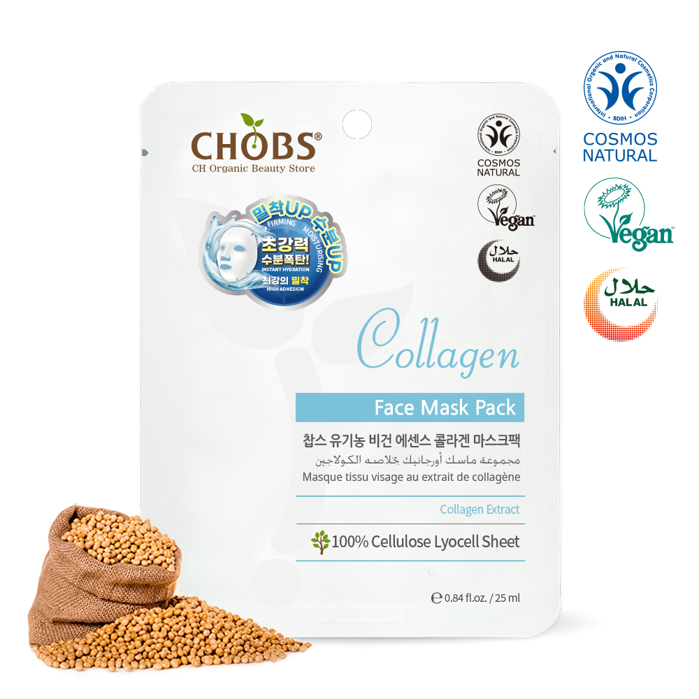 [BDIH]CHOBS()    ݶ ũ 25ml(̰)
 CHOBS Essence Collagen Face Mask Pack 25ml