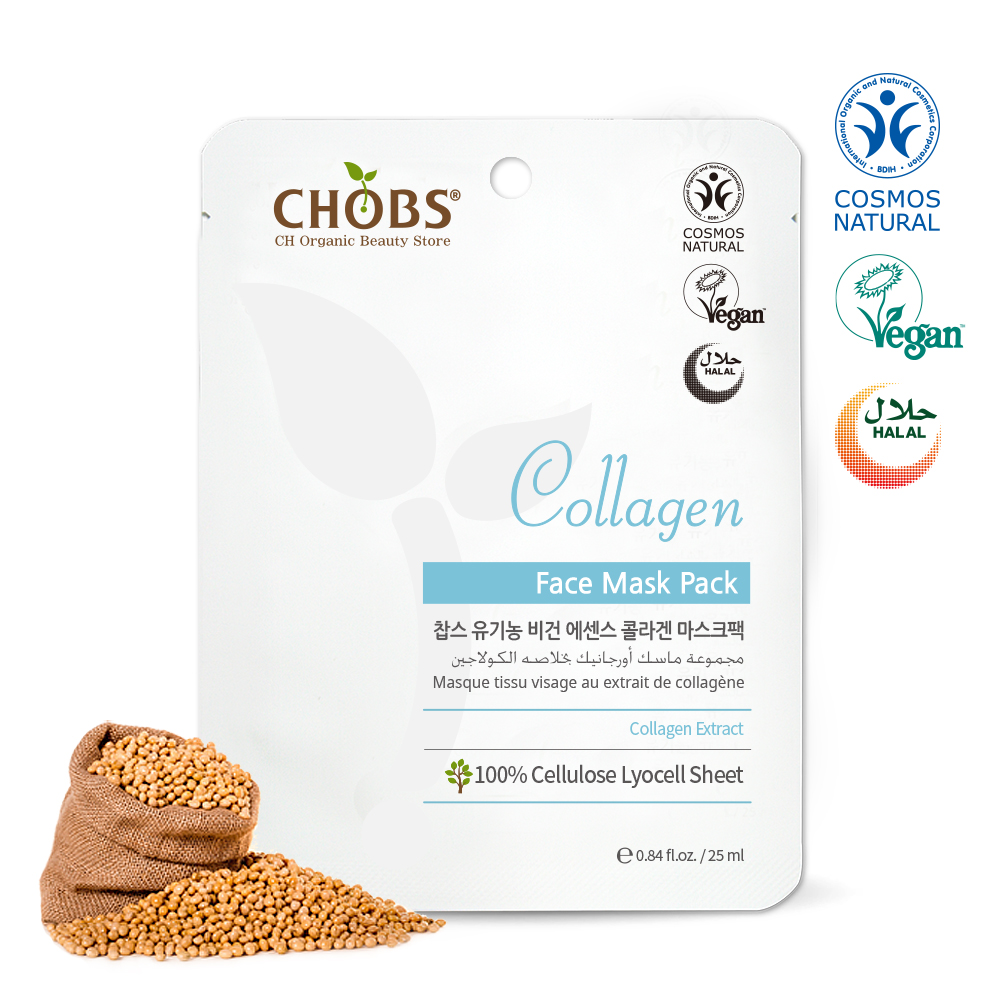 [BDIH]CHOBS()    ݶ ũ 25ml(̰) (25ml)
 CHOBS Organic Vegan Essence Collagen Face Mask Pack 25ml